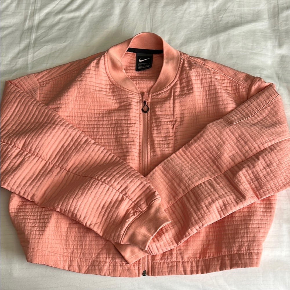 Nike Women's Light Salmon/Coral Quilted Jacket